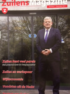 Met op de voorpagina burgemeester Jan van Zanen